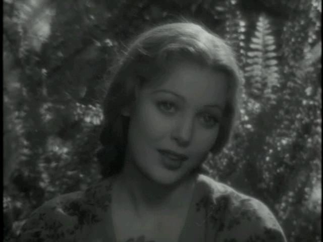 Luminous Loretta Young whose presence literally lights up the screen
